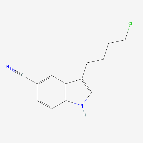 3-(4-Chlorobutyl)-1H-indole-5-carbonitrile structure